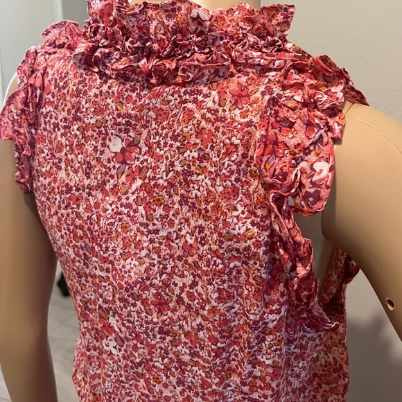 Poupette St. Barth Trina Ruffled Mini Dress Size XS New With Tags - Picture 13 of 16